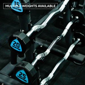 10/20/25/30/15kg a 12 lati della manovella della palestra pesi liberi Fitness sollevamento pesi bilanciere in poliuretano bilanciere fisso - Product Image 4