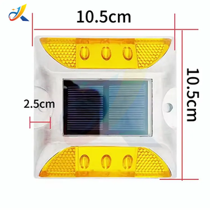 Marqueur routier <span class=keywords><strong>solaire</strong></span> LED réfléchissant en aluminium <span class=keywords><strong>de</strong></span> haute <span class=keywords><strong>qualité</strong></span> pour allée, type œil <span class=keywords><strong>de</strong></span> chat - Product Image 3