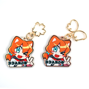 Vograce Custom Printed Wood Material Anime Pattern Wooden Synthetic Keychains Charms