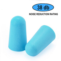 Vente en gros de bouchons d'oreille en mousse souple avec blocage du son 38dB Bouchons d'oreille jetables avec suppression du bruit pour dormir