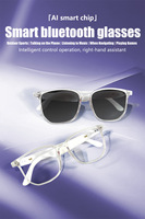 Lunettes Intelligentes Transfrontalières les Plus Vendues GS03 : Lecture Musicale, Protection Anti-Lumière Bleue, IA pour Contrôle Tactile, Chargement Magnétique
