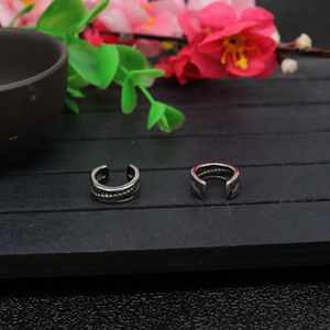 Yunnique – boucles d'oreilles à clipser géométriques en argent tibétain pour hommes et femmes, bijoux à la mode sans perçage, en acier inoxydable 316 - Product Image 3