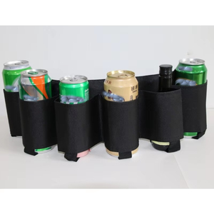 Riñonera Portátil de Camuflaje al por Mayor con 6 Bolsillos para Almacenamiento de Cerveza, Riñonera Ajustable para Latas y Bebidas, Accesorio para Mochila - Product Image 4