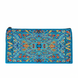 Étui à crayons turc tissé en turquoise - Product Image 2