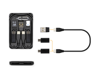 Kit de charge USB multifonction 6-en-1 en vente en gros 3A boîte de rangement pour adaptateur de câble de données à charge rapide pour ordinateur écouteurs caméra