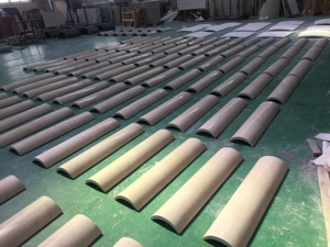 Кривая Бежевая мраморная плитка для облицовки стен колонны - Product Image 5