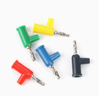 4mm Type de pistolet à sertir Cuivre Nickelé Fiche banane Connecteurs de pointe Fiche audio Connexion à vis sans soudure