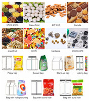 Machine d'emballage automatique Autompack Factory ATM-420W pour sachets coussin, idéale pour épices, poudre, eau, oignon, jouets, riz, vis, granulés