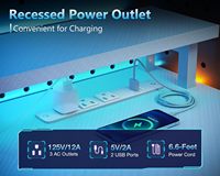 Escritorio de Juegos para PC de Oficina en Casa de Alta Calidad Personalizado, Mesa de Juegos Moderna Blanca con Cajones/Soporte para Monitor/Soporte para CPU