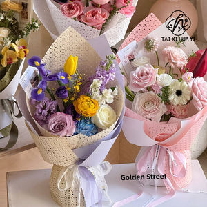 Papier Fenghua enduit d'un seul côté, imperméable, épaissi, pour l'emballage de bouquets de fleurs creuses - Product Image 6