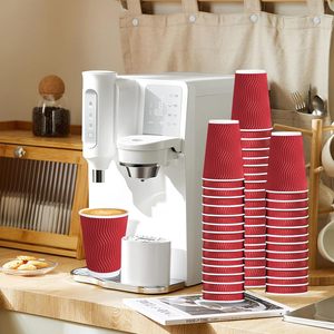 Water Based Lined Compostable Disposable Double Wall Coffee Tea Kraft Paper <b>Cup</b> <b>Plastic</b> Free to Go Paper <b>Cups</b> With Logo Lid - Product Image 3