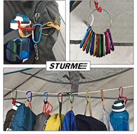 Mousqueton en alliage d'aluminium CHSUX Modèle 4 #   Clip porte-clés et crochet pour enceinte Bluetooth personnalisables en couleur et en dimensions, en stock