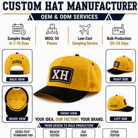 Casquette de baseball personnalisée à 5 panneaux en sergé de coton jaune et noir avec patch lettre tissé et broderie étoile, visière incurvée, style vintage, OEM ODM