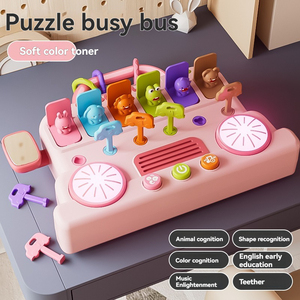Tastiera elettronica per l'apprendimento precoce di musica per autobus giocattolo per batteria Montessori - Product Image 5