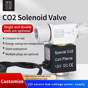 Válvula solenoide de aluminio de alto rendimiento ZRDR, regulador magnético de <span class=keywords><strong>CO2</strong></span> para plantas de Acuario, filtro de tanque de peces de corte nocturno de - Product Image 3