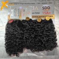 X-TRESS Brazilian Body Wave Bundles Rambut Asli Alami Remy Human Hair Extension 3/4 Bundel untuk Wanita Kulit Hitam 15A+