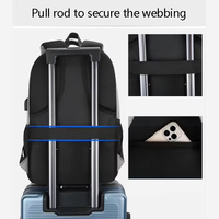 Sac à dos d'affaires personnalisé grande capacité pour ordinateur portable, sac à dos de voyage extérieur étanche avec port de chargement USB
