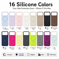 Coque de téléphone en silicone tendance pour iPhone 17 Pro Max 16 Pro, protection antichute, anti-rayures, souple, fine, anti-poussière, design MQQ, 100 pièces