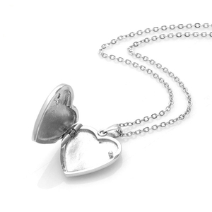 Marco de cerradura de corazón ovalado redondo de Cz chapado en oro de 18k, joyería personalizada, foto, medallón de memoria, COLLAR COLGANTE - Product Image 6