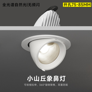 Cob Elephant Trunk Led Recessed Ceiling Light Adjustable Angle Anti Glare <b>Downlight</b> For Home And Commercial Use - Product Image 3