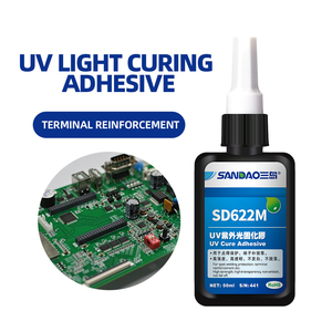 Pegamento de curado por luz UV resistente a las vibraciones, de alta claridad y antivaho, para refuerzo de cables electrónicos de plástico PC PMMA - Product Image 3