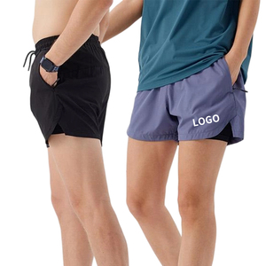 Pantalones Cortos Deportivos para Correr con Bolsillo con Cierre, 90% Nailon, 10% Elastano, Pantalones Cortos de Entrenamiento para Hombre - Product Image 4