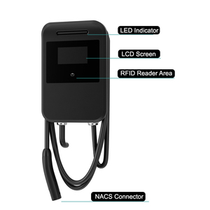 Chargeur mural <span class=keywords><strong>Tesla</strong></span> NACS 48A, niveau 2 EVSE, ETL Energy Star, Plug and Charge, ISO15118, usine OEM - Product Image 2
