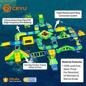 Ceyu <span class=keywords><strong>Parc</strong></span> aquatique gonflable géant commercial avec parcours d'obstacles <span class=keywords><strong>et</strong></span> toboggan aquatique flottant pour <span class=keywords><strong>lac</strong></span>, équipement de jeu pour <span class=keywords><strong>parc</strong></span> - Product Image 3