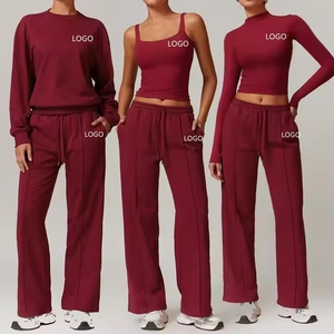 Bán Buôn Tùy Chỉnh 0em Activewear Set Phụ Nữ Thể Thao Dài Tay Áo Áo 2/3/4 Mảnh Tùy Chỉnh In Hoạt Động Mặc - Product Image 1