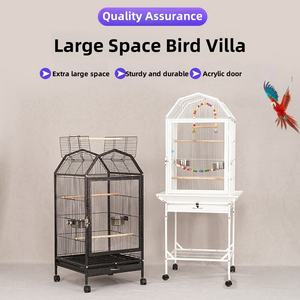 Fabricant de suspensions en gros 	 Simple 	 <span class=keywords><strong>Cage</strong></span> pour perroquet, <span class=keywords><strong>cage</strong></span> pour oiseaux de grande taille, <span class=keywords><strong>cage</strong></span> pour animaux de compagnie, matériau en fer - Product Image 2