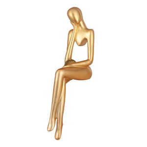 Statue de penseur décoration de la maison étagère décoration Accents résine bibliothèque Figurines abstraites <span class=keywords><strong>Sculpture</strong></span> moderne à collectionner - Product Image 6