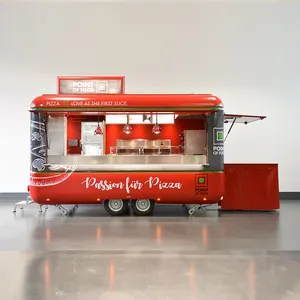 Fast Food Truck Mobile Semi-trailer Catering Cart Sale Coffee Cart Trailer