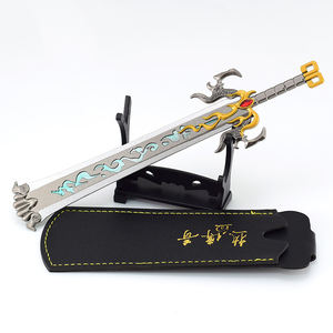 Jeux classiques coréens la légende de <span class=keywords><strong>Mir</strong></span> II KaiTian épée Mini arme 20cm 93g jouets en métal Mini lame - Product Image 1