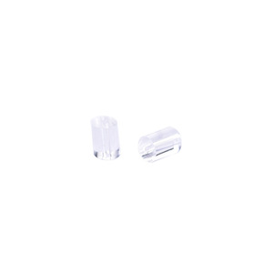 Bouchons d'oreilles en plastique transparent, forme cylindrique, pour la fabrication de bijoux, accessoires de bijouterie, 10000 par paquet - Product Image 4