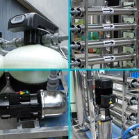 Système de filtre à eau RO industriel automatique 500LPH avec post-traitement de pré-traitement pour le projet d'hôtel d'école d'hôpital