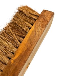 Cepillo de limpieza de fibra de coco mediano con mango de madera, cepillo de fregado natural, herramienta de limpieza doméstica ecológica - Product Image 2