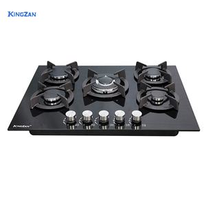 Piano Cottura <span class=keywords><strong>a</strong></span> <span class=keywords><strong>Gas</strong></span> Piccolo <span class=keywords><strong>a</strong></span> 5 Fuochi con Accensione Elettronica, Classe Energetica LP, ad Alta Efficienza per Uso Domestico, Alberghiero ed Esterno, in Vetro Temperato da Incasso - Product Image 1