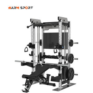 Stazione Multifunzione per Palestra Domestica con Pesi Integrati, Power Rack 6-in-1, Crossover, Stazione per Trazioni e Dip, Allenamento Completo per il Corpo - Product Image 1
