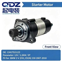 Starter QDZ untuk BMW 3 V E92 E92N 330i 328i 325i 5 E60 X5 E70 12V 1.2KW 9T OE 12417521123 12412354701 Pengganti Bosch SR0492N