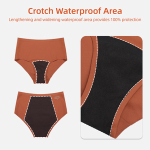 Aidingcare Culotte menstruelle réutilisable à coupe haute pour <span class=keywords><strong>flux</strong></span> <span class=keywords><strong>léger</strong></span> à abondant - Product Image 2