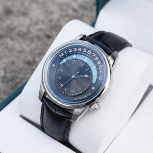 Montre automatique rétrograde OEM ODM avec aiguille des heures, montre-bracelet mécanique en acier inoxydable, personnalisation du logo, fabricants - Product Image 1