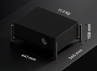 Proyector Láser Dual T10 con Contraste Dinámico de 5.000.000:1, Proyector de Video 4K UHD, 5000 ISO Lúmenes, Proyector DLP Inteligente para el Hogar