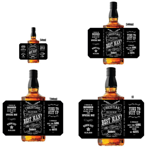 Etiqueta Adhesiva Personalizada al por Mayor, en Rollo, Resistente al Agua, de Vinilo, para Botellas de Whisky de 750 ml, en Colores Verde/Negro/Rojo/Azul - Product Image 4