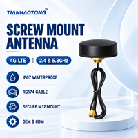 Antenne externe 4G LTE à fixation par vis 700-2700 MHz 5-6 dBi IP67 Câble RG174 SMA Mâle pour passerelle IoT