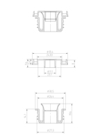 Capuchon à vis anti-effraction et anti-vol en PP noir de 31,5 mm avec insert verseur pour bouteilles de boissons liquides