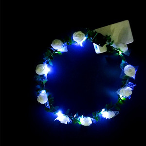 Fasce <span class=keywords><strong>per</strong></span> <span class=keywords><strong>Capelli</strong></span> LED Lampeggianti, <span class=keywords><strong>Coroncine</strong></span> Luminose a Forma <span class=keywords><strong>di</strong></span> Fiore, Ghirlande Floreali Luminose <span class=keywords><strong>per</strong></span> Feste e Rave, Decorazioni Luminose - Product Image 3