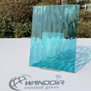 Jinwujiangsu — feuille de verre 3mm, verre artistique transparent, motif lac bleu, verre de <span class=keywords><strong>peinture</strong></span> décorative personnalisable, plateau, kpa - Product Image 3