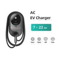 Chargeur EV mural Xupernova abordable 7-22KW IP65 avec accès par carte RFID, conformité OCPP 1.6J pour prises de type 2