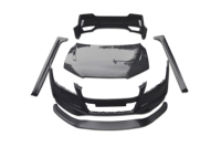 Couvercle de capot moteur en fibre de carbone véritable style CMST pour Audi A7 C7 2011-2016, couvercle de capot en fibre de carbone, pièces automobiles