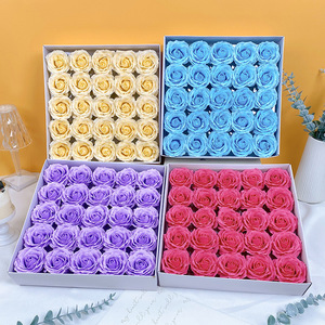 Suministros para Floristería, Caja de Regalo con 6 Capas de Flores de Jabón en Forma de Rosa, Flores Artificiales de Jabón para el Día de San Valentín y el Día de la Madre - Product Image 1